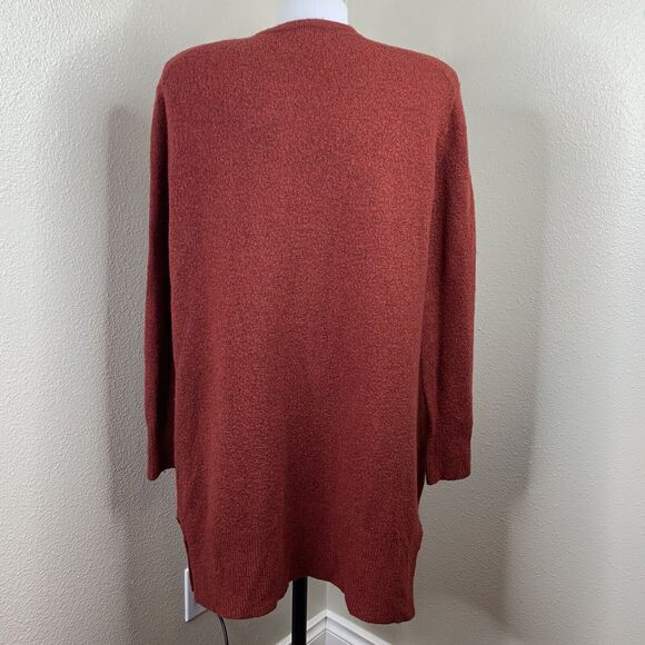 Madewell Red Open Front Cardigan Women’s Sz XS Merino Wool Alpaca Blend - Picture 5 of 6